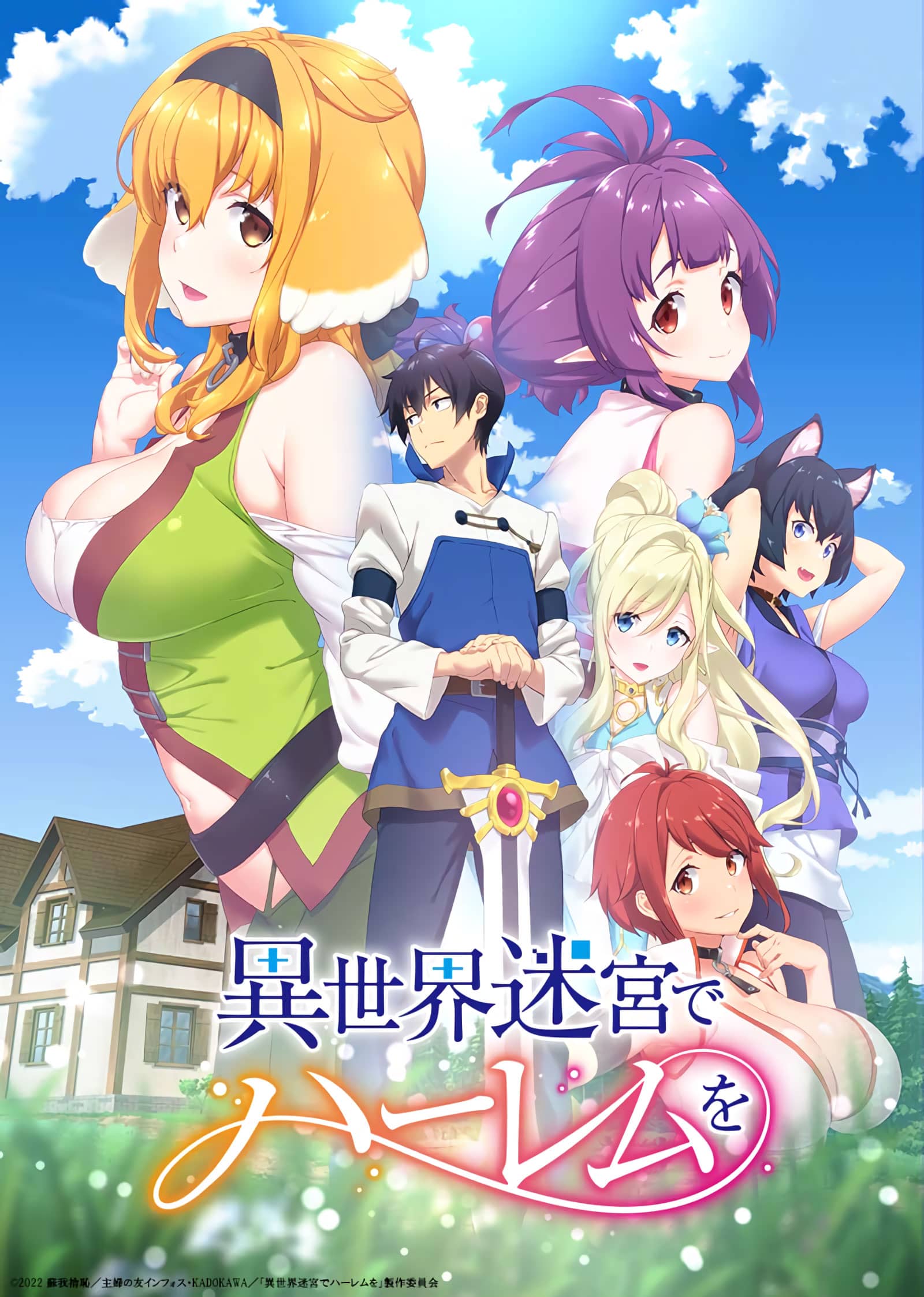 Kudasai on X: Portada del segundo Blu-ray/DVD de Isekai Meikyuu de Harem  wo (Harem in the Labyrinth of Another World), que incluye los episodios 7  al 12 y que será lanzado el