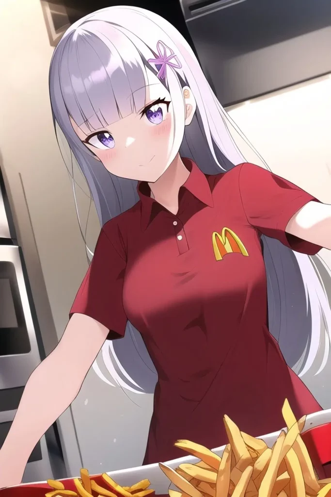 Re:Zero – Rem y Emilia trabajarán en un McDonald’s gracias a una IA