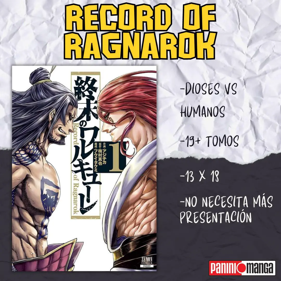 Record Of Ragnarok Panini Manga